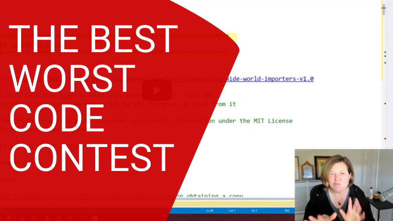 Join the Best Worst Code Contest today at 5pm BST / Noon Eastern #BestWorstCode